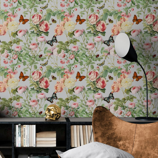 Peony Wallpaper with Pink Flowers