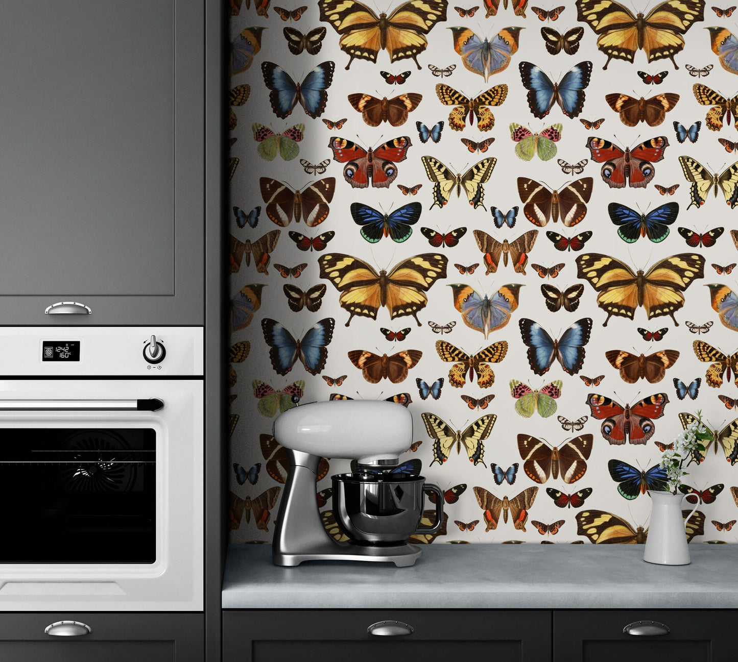 Removable Wallpaper with Butterfly