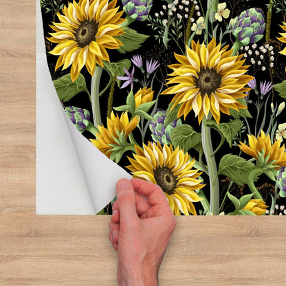 Sunflower Botanical Wallpaper Peel & Stick