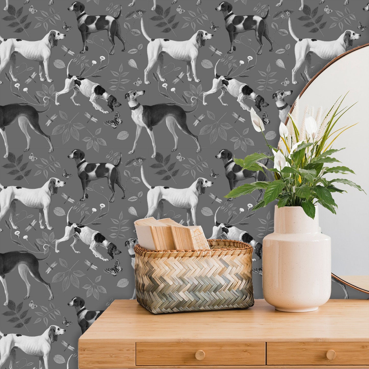 Dog Wallpaper Peel and Stick