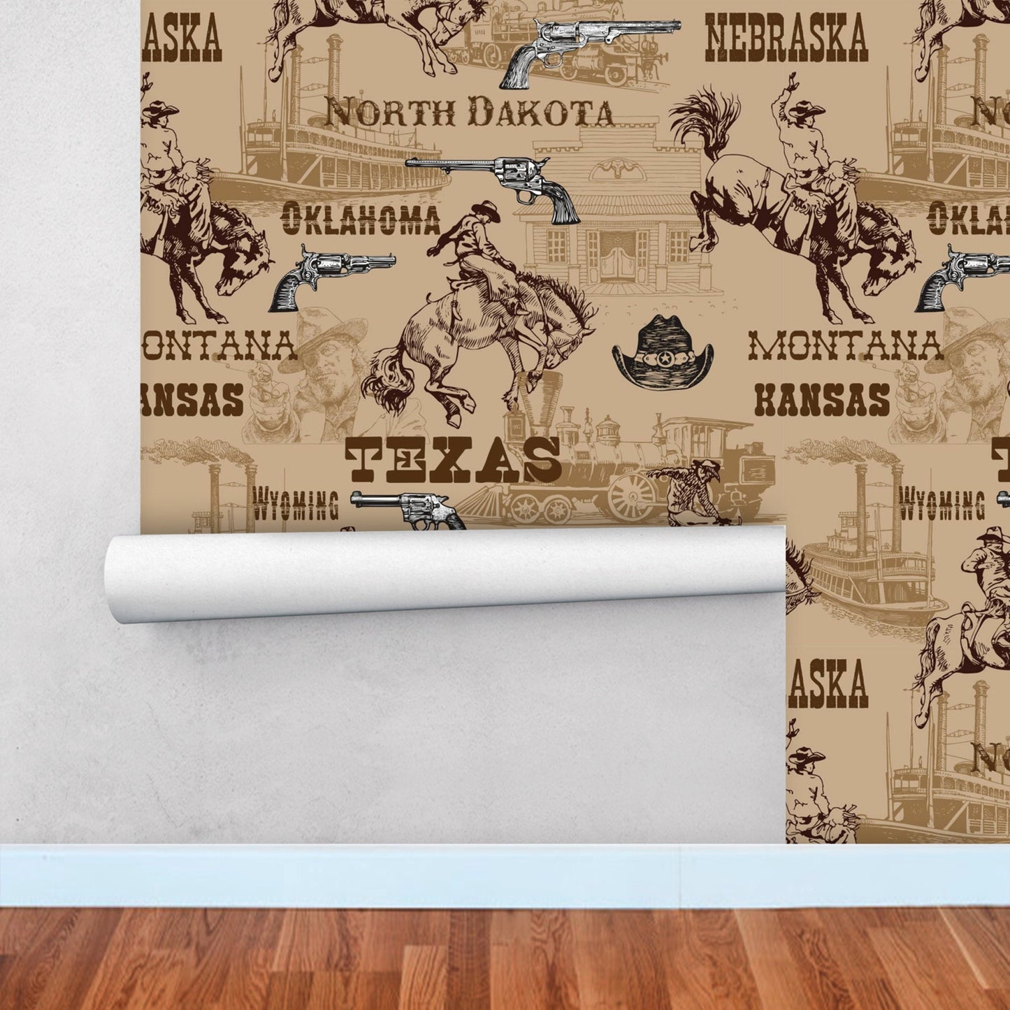 Wild West Wallpaper Peel and Stick