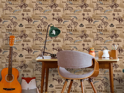 Wild West Wallpaper Peel and Stick