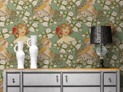 Art Deco Women Wallpaper