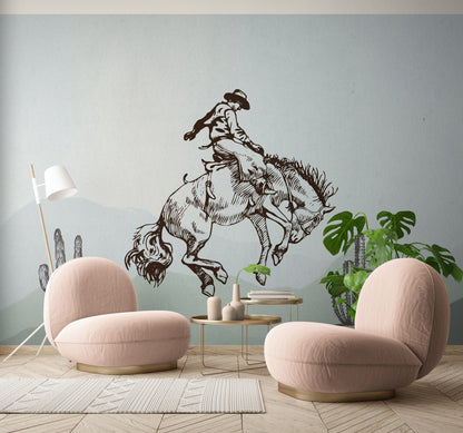 Cowboy Wall Murals Peel and Stick