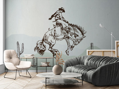 Cowboy Wall Murals Peel and Stick