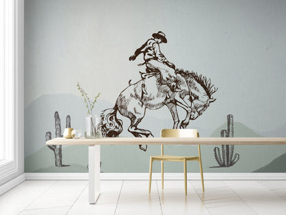 Cowboy Wall Murals Peel and Stick