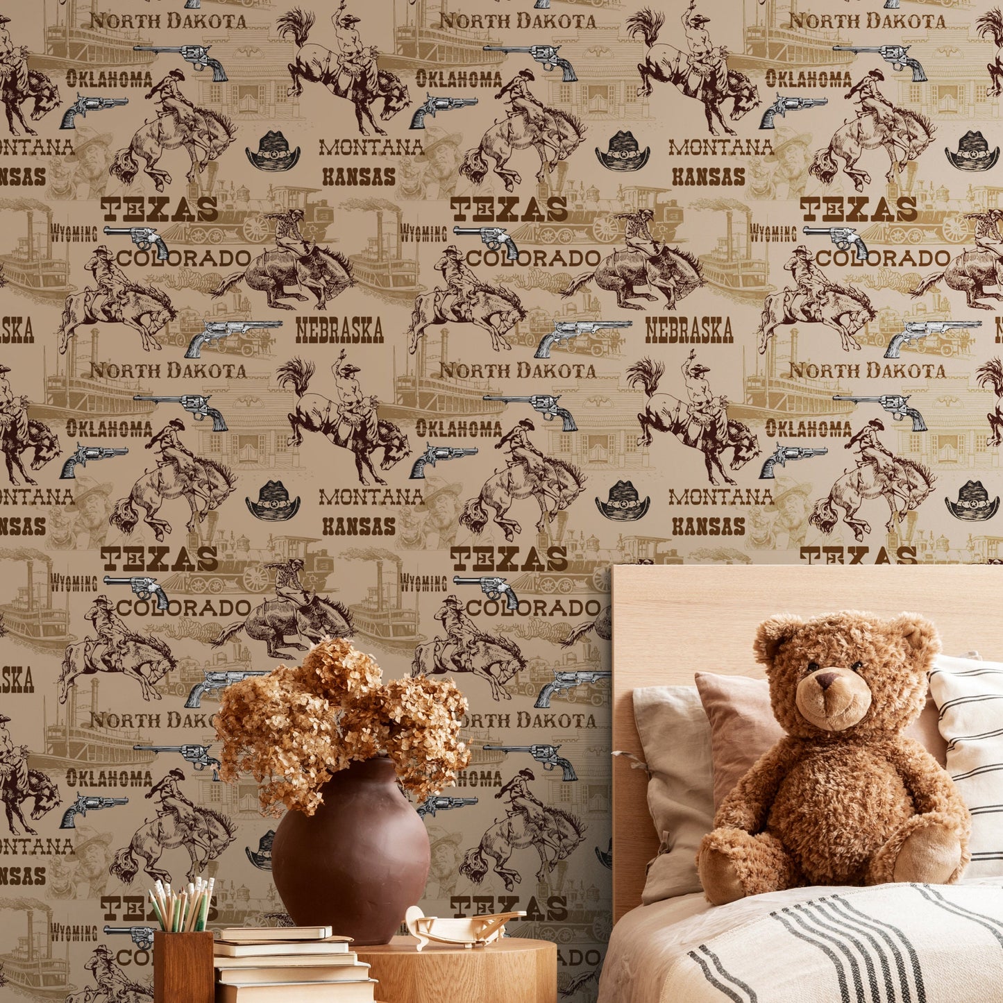 Wild West Wallpaper Peel and Stick