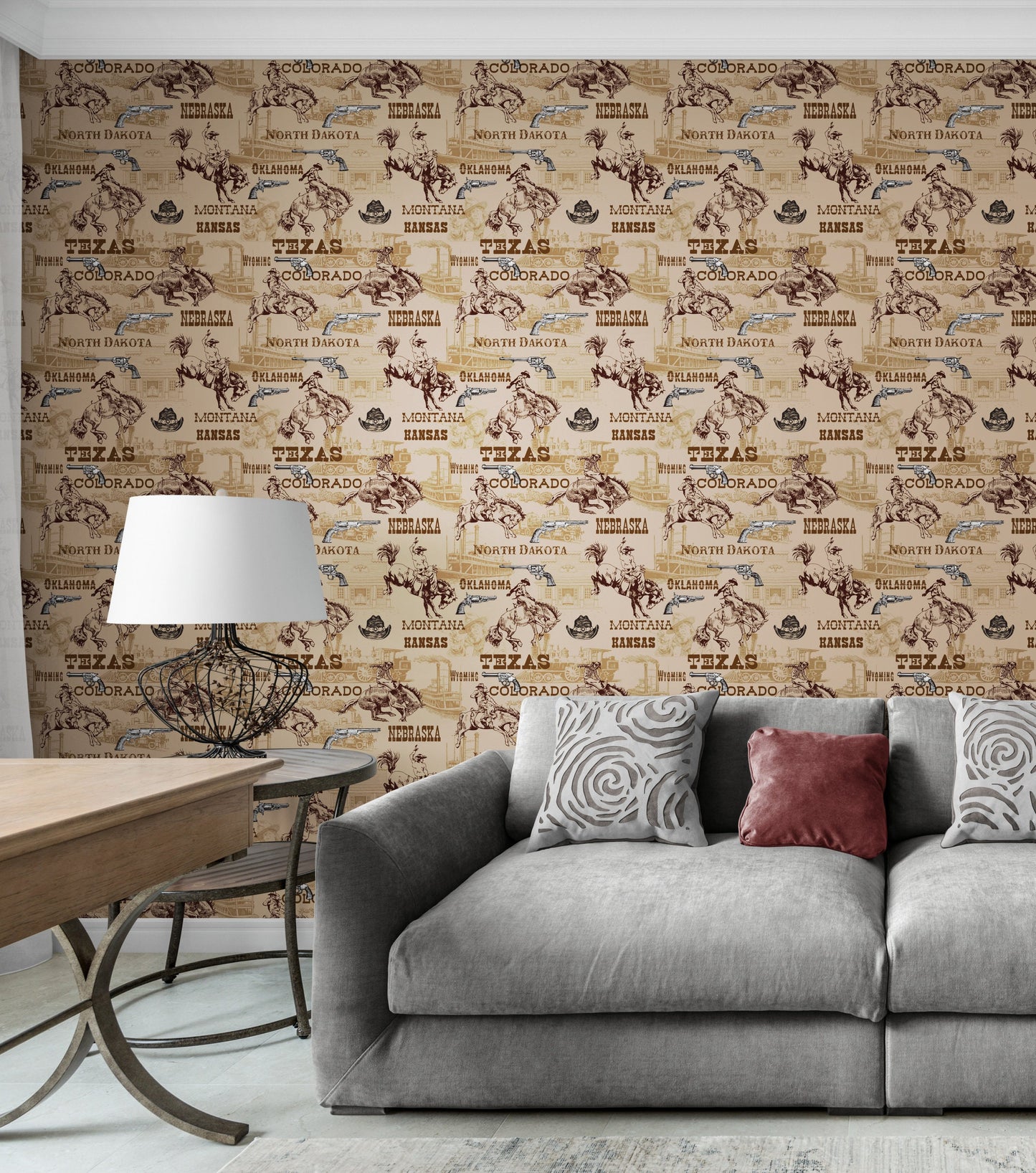 Wild West Wallpaper Peel and Stick