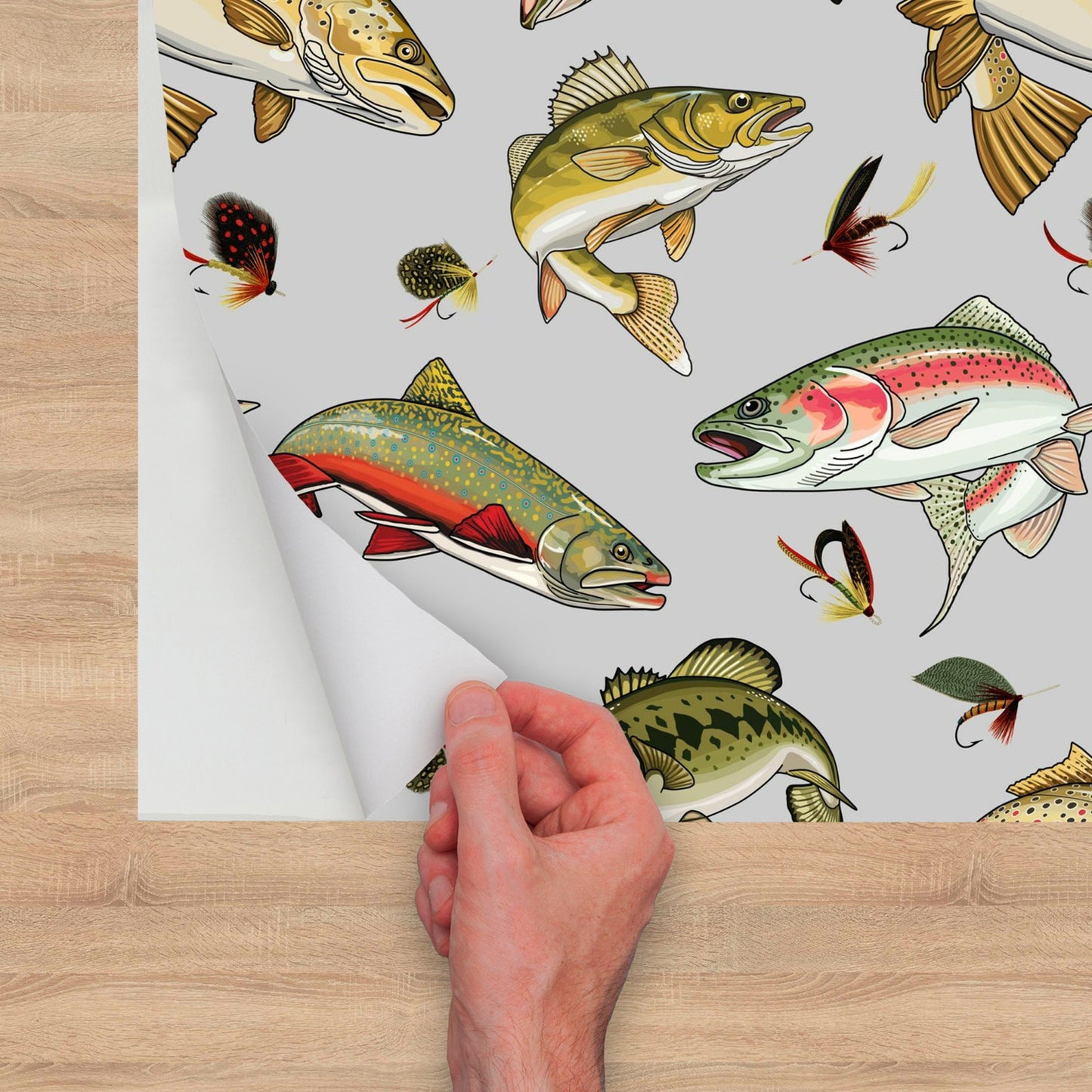 Fish Wallpaper, Lake House Decor