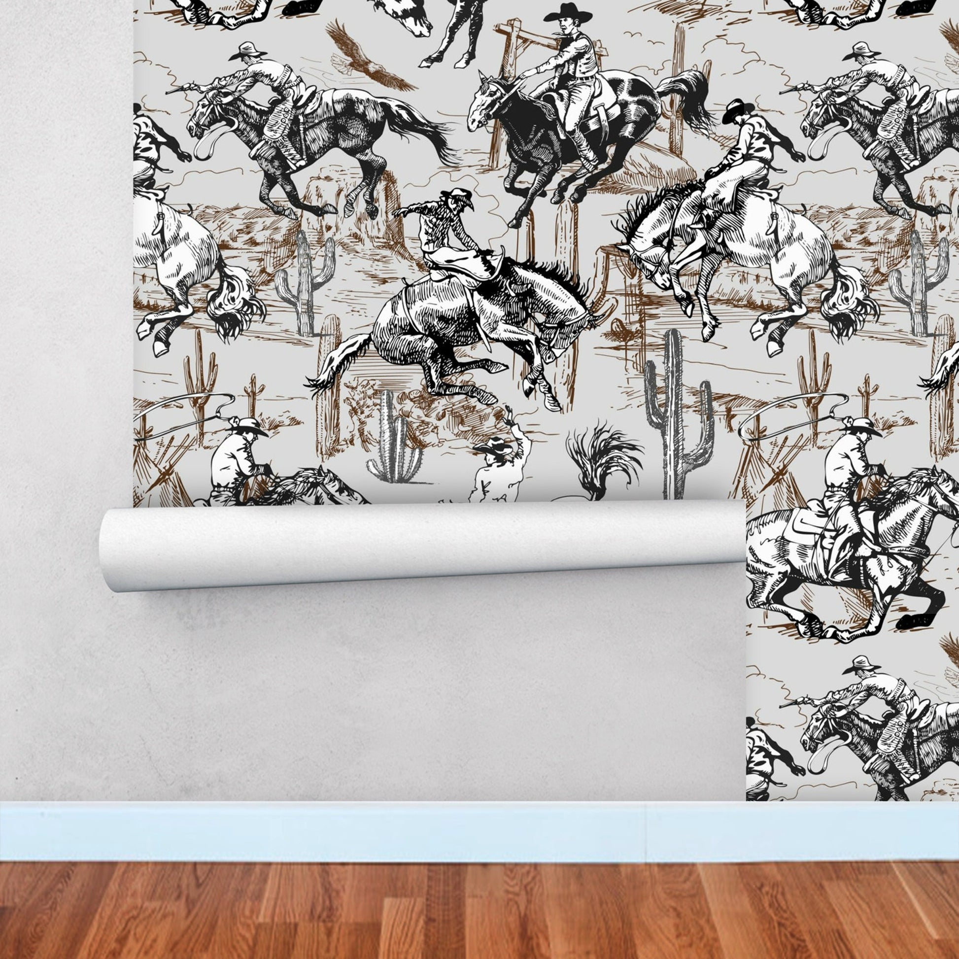 Cowboy Neutral Wallpaper Peel and Stick