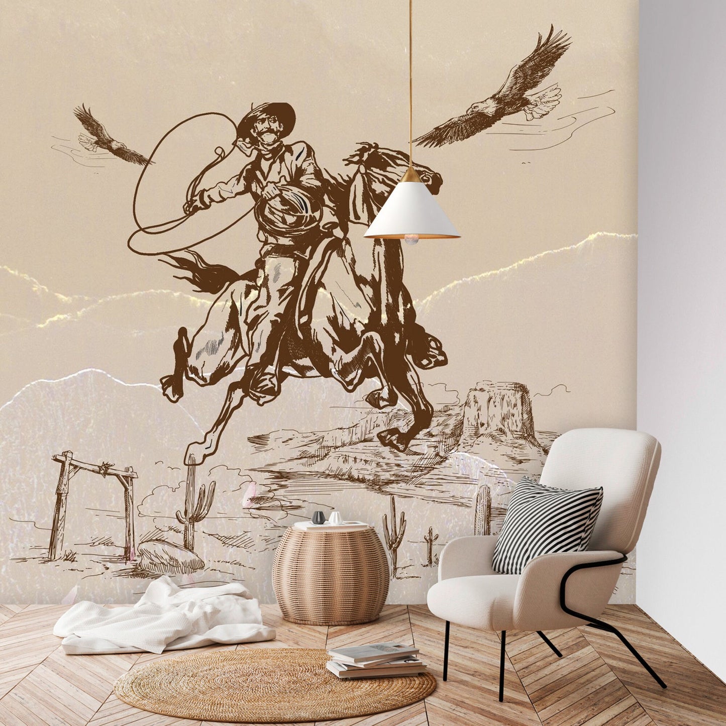 Southwestern Wall Mural Peel and Stick