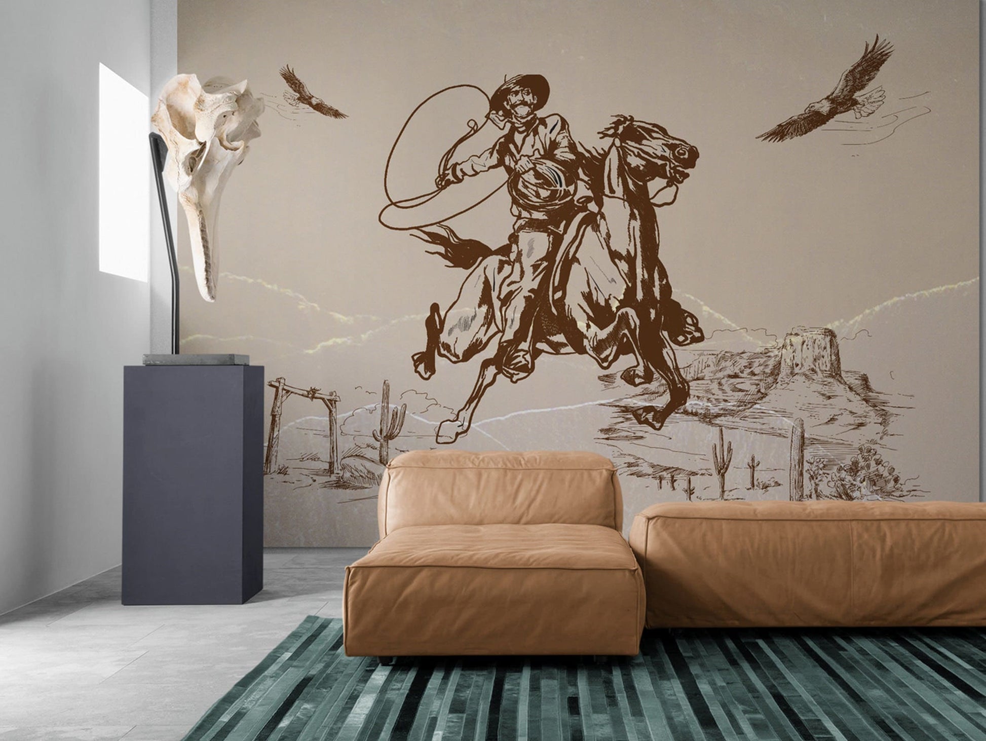 Southwestern Wall Mural Peel and Stick