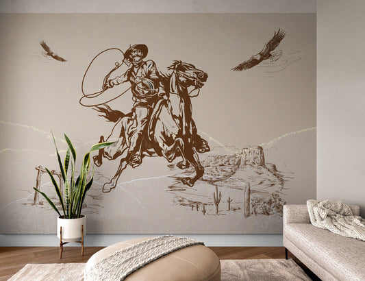 Southwestern Wall Mural Peel and Stick