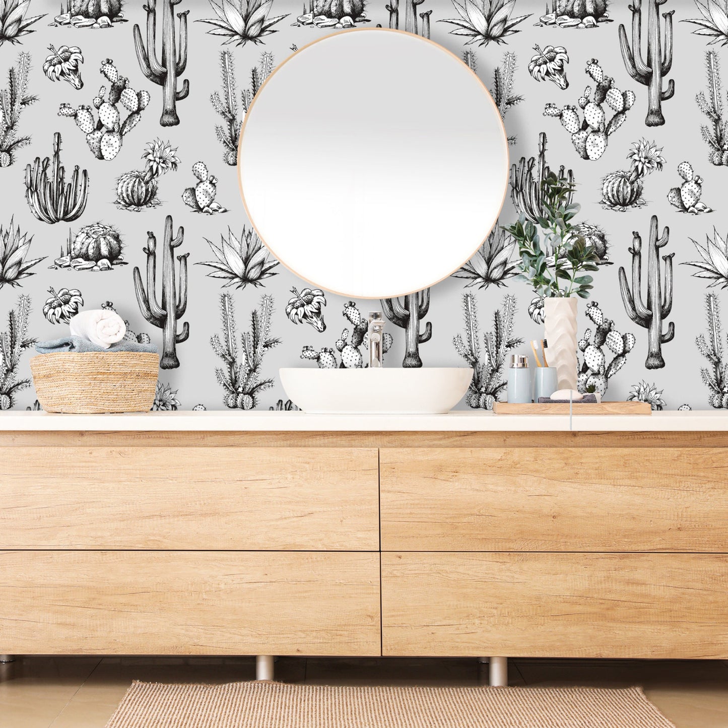 Cactus Wallpaper Peel & Stick