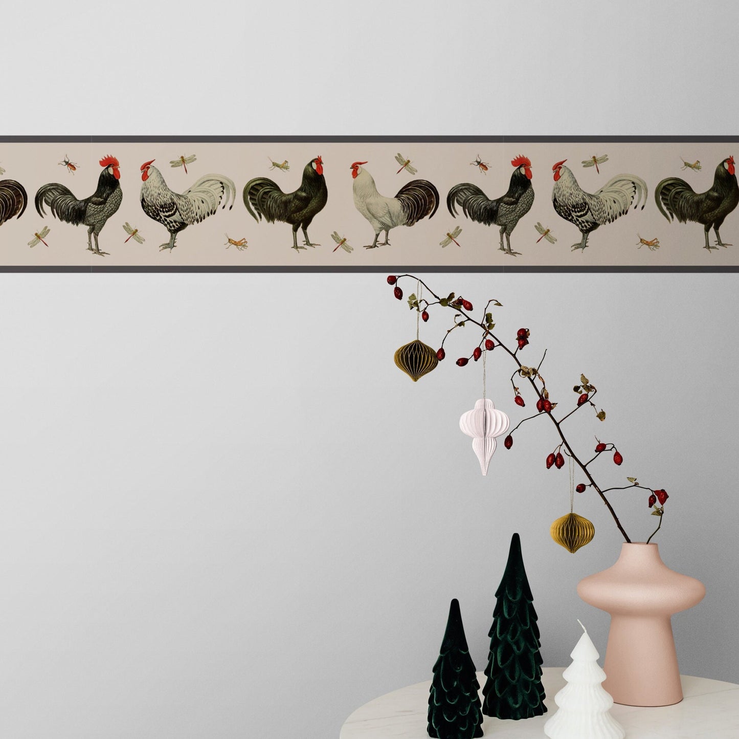 Rooster Wallpaper Border