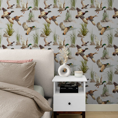 Duck Cottage & Retro Peel and Stick Wallpaper