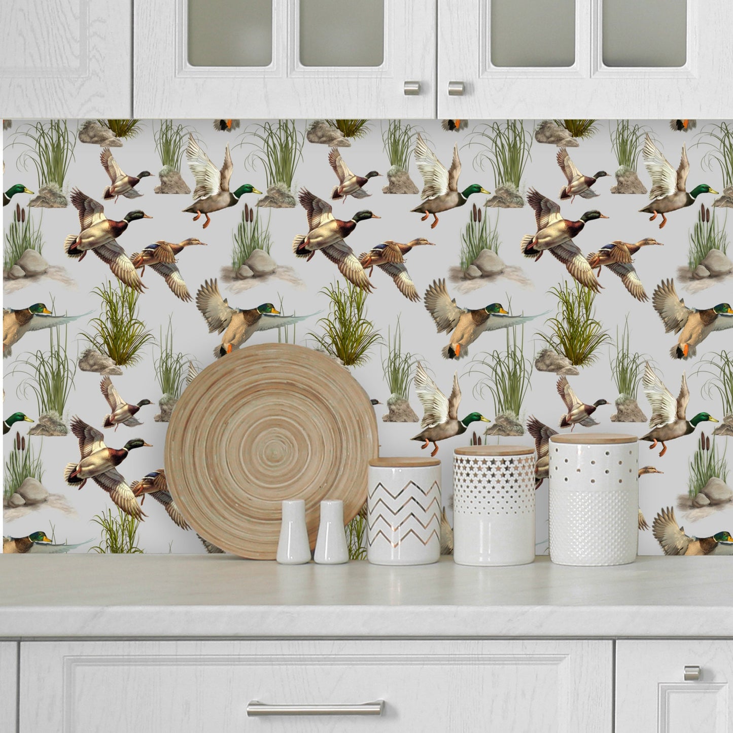 Duck Cottage & Retro Peel and Stick Wallpaper