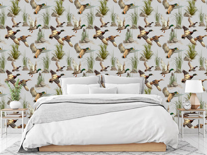 Duck Cottage & Retro Peel and Stick Wallpaper