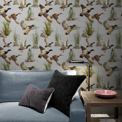 Duck Cottage & Retro Peel and Stick Wallpaper