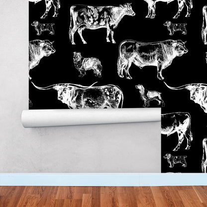 Farm Wallpaper with Cows