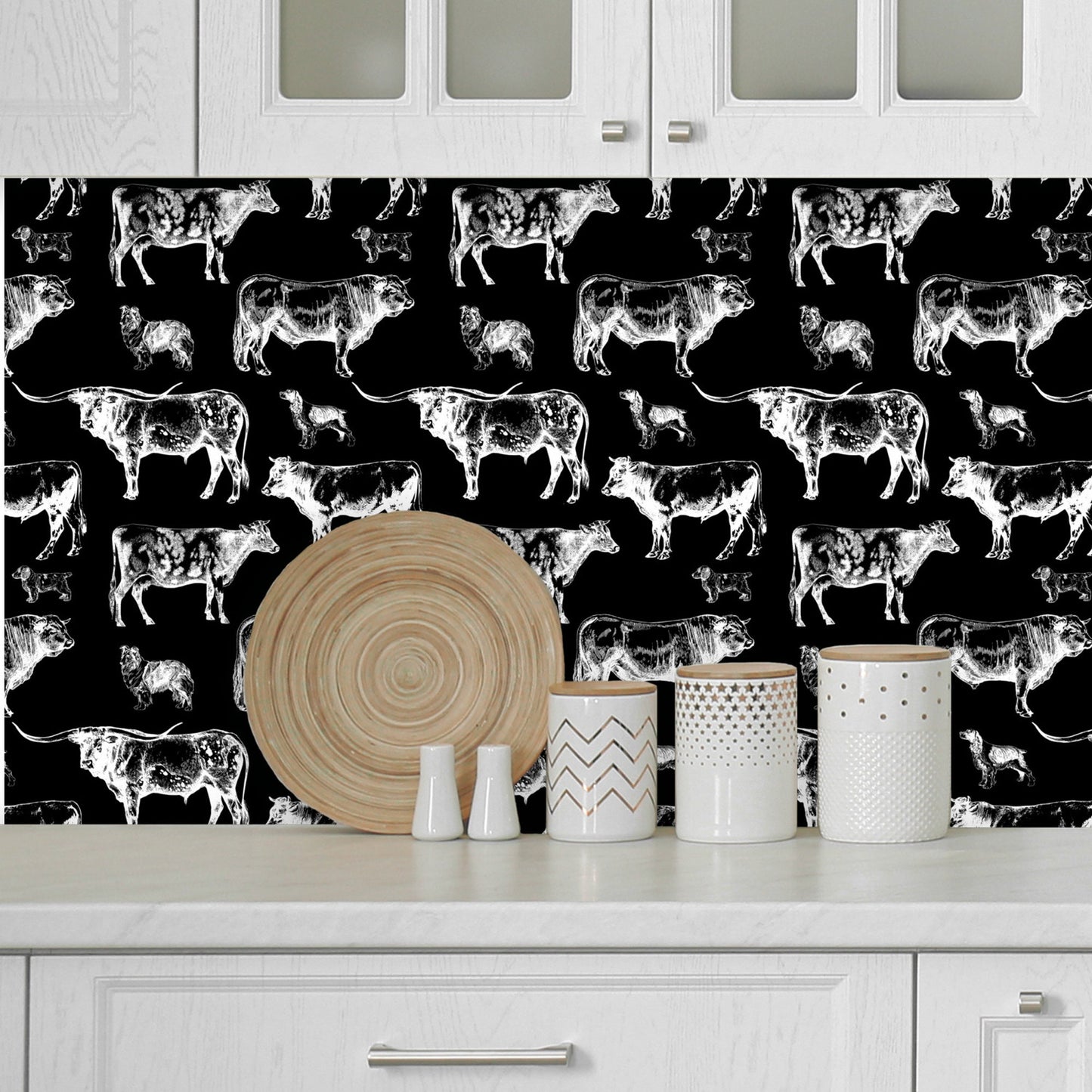 Farm Wallpaper with Cows