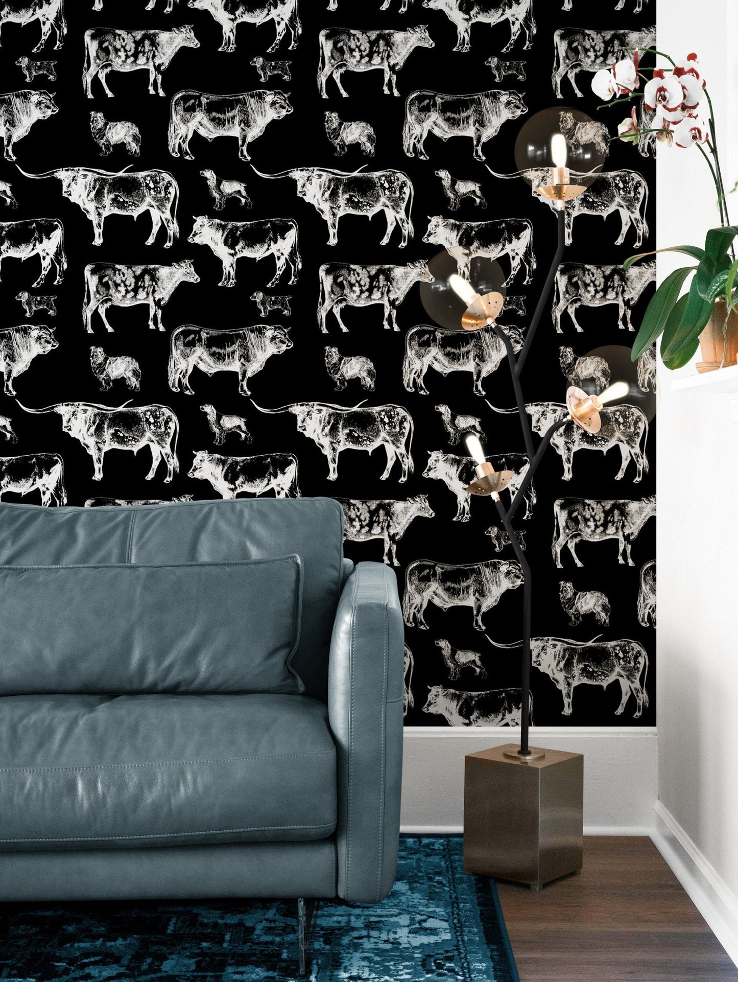 Farm Wallpaper with Cows