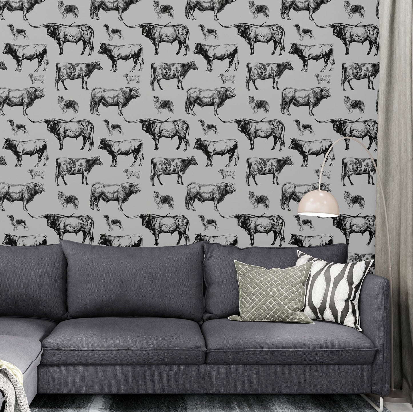 Cows On A Farm Wallpaper