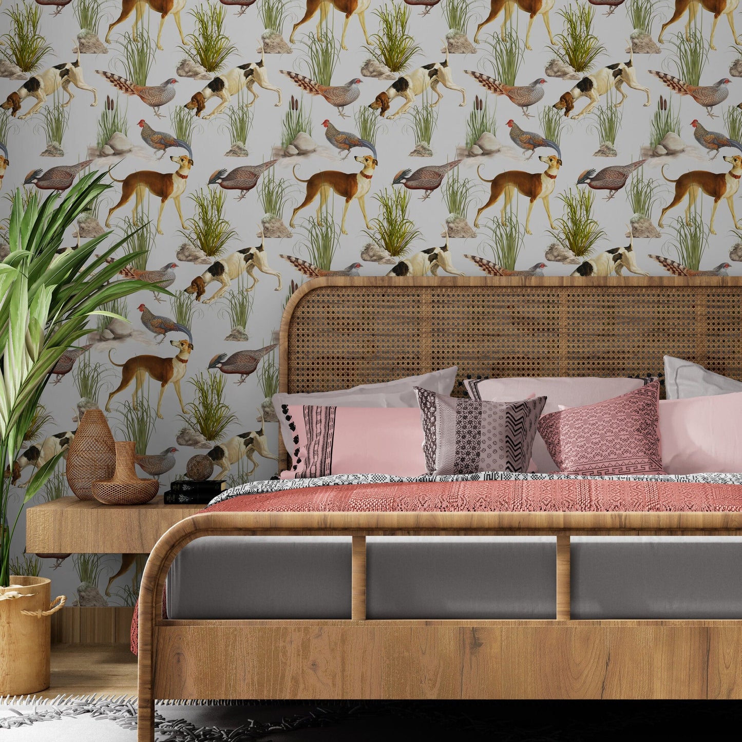 Retro Wallpaper, Hunting Wall Decor