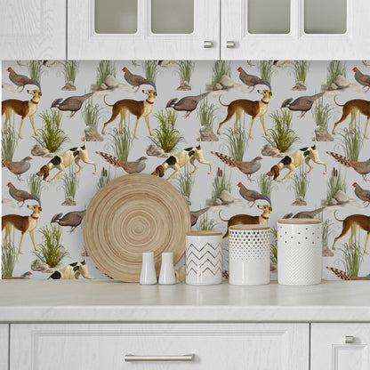 Retro Wallpaper, Hunting Wall Decor