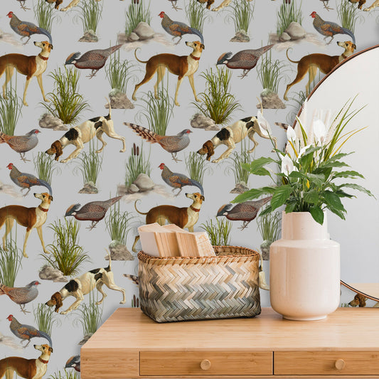 Retro Wallpaper, Hunting Wall Decor