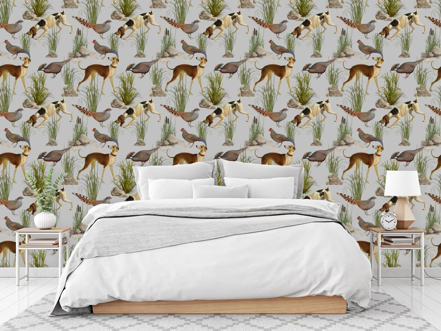 Retro Wallpaper, Hunting Wall Decor