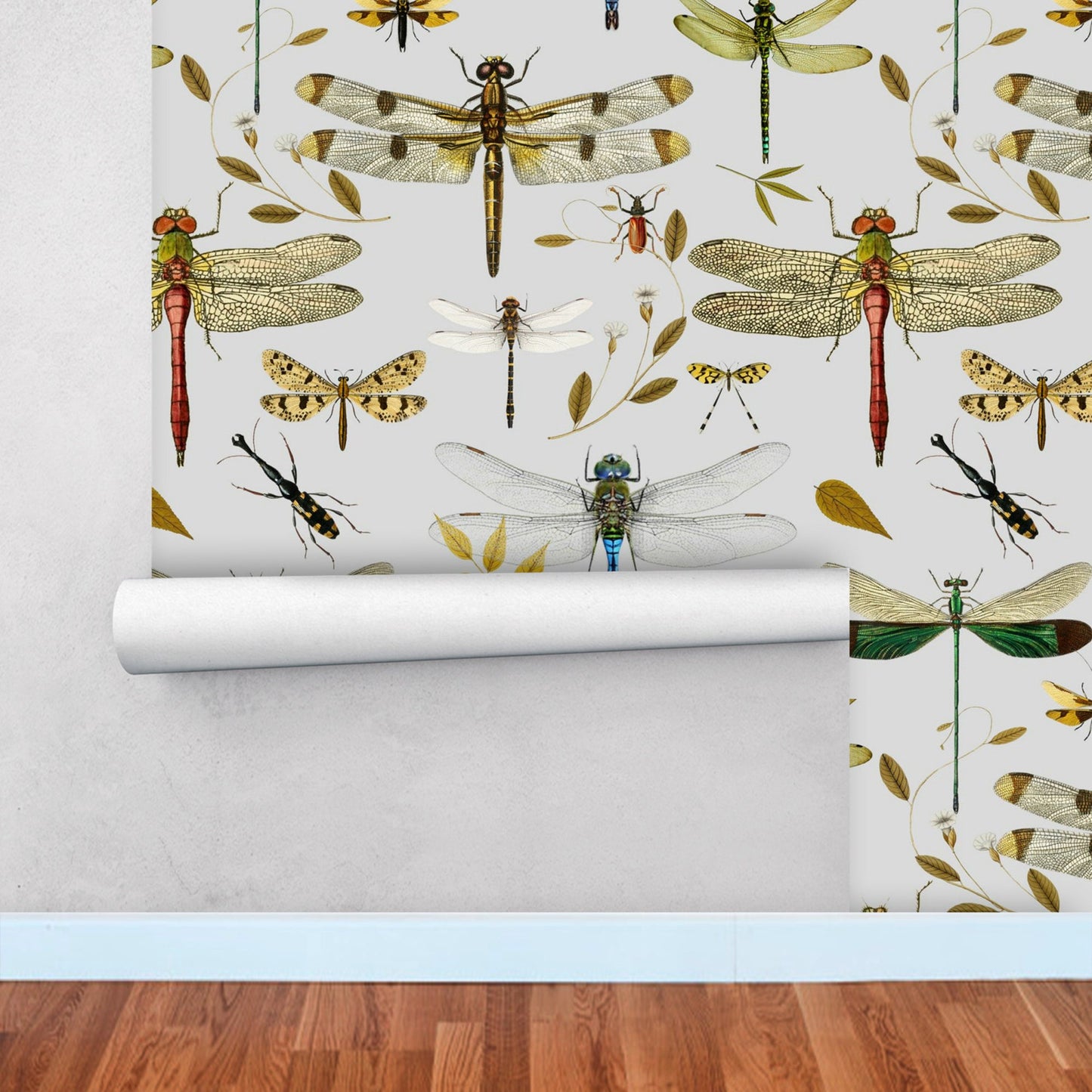 Vinyl Wallpaper with Dragonfly