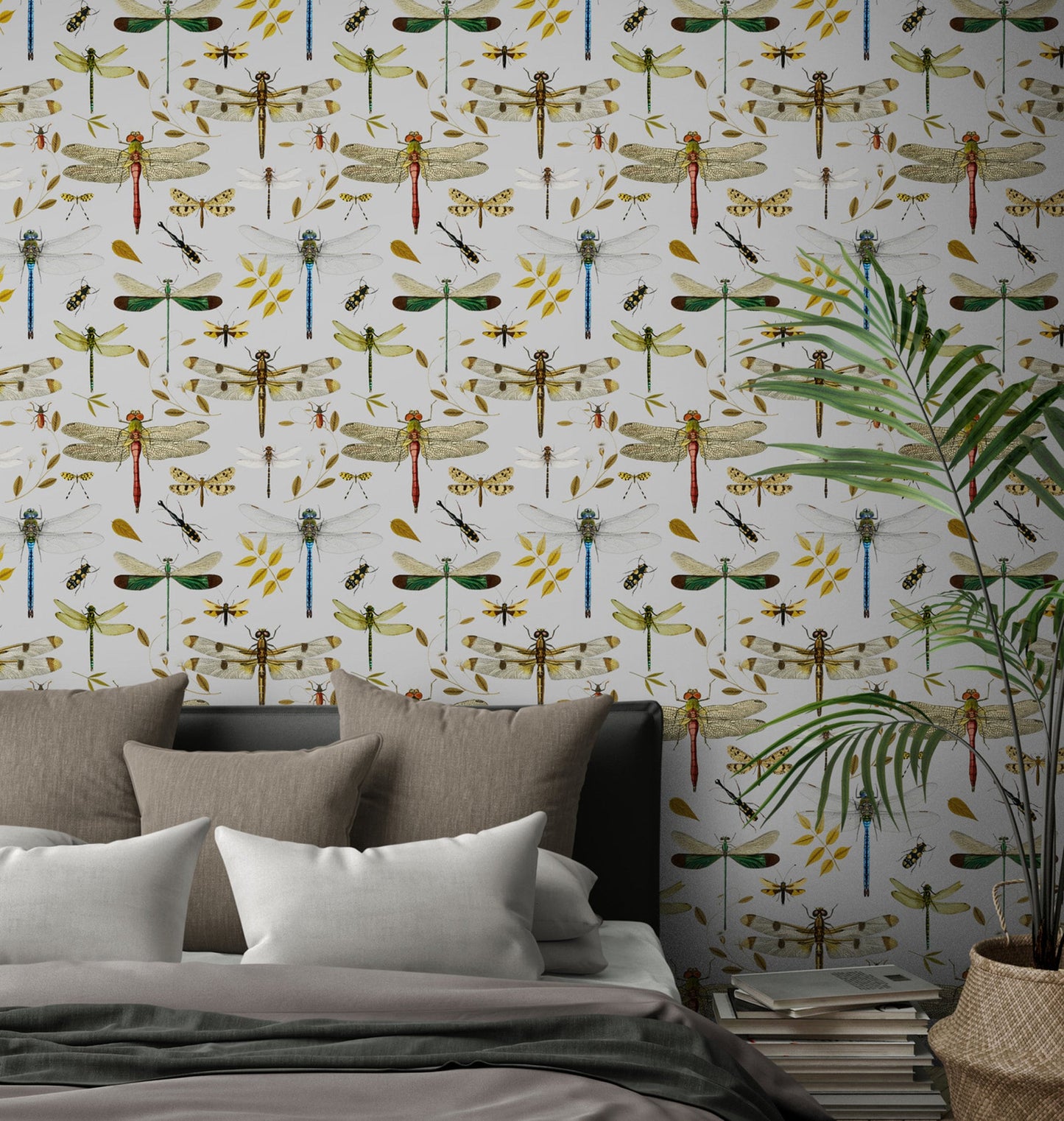 Vinyl Wallpaper with Dragonfly